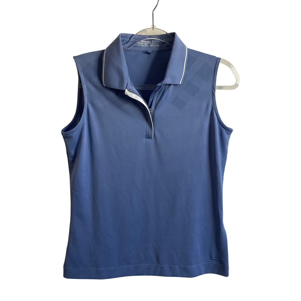 Nike Golf Women’s Blue Sleeveless Athleisure Polo - Size Medium